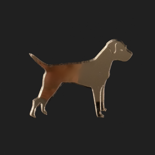 Border Terrier Brooch - Shaken not Stirred