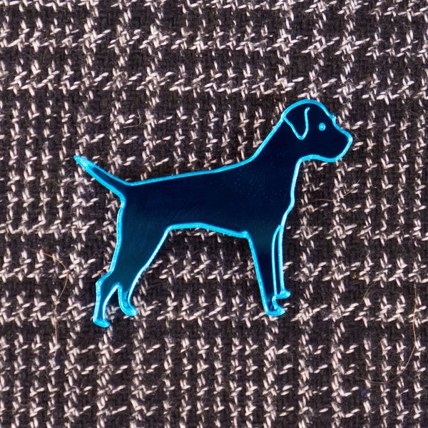Blues Rok Border Terrier Brooch - Classic