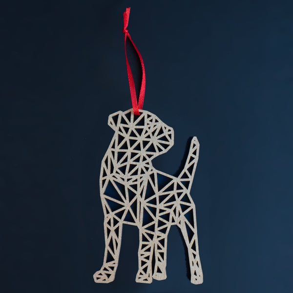 Bark the Herald Angels Sing - Border Terrier Christmas decoration