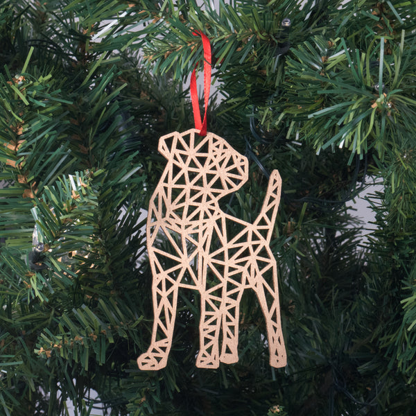 Bark the Herald Angels Sing - Border Terrier Christmas decoration