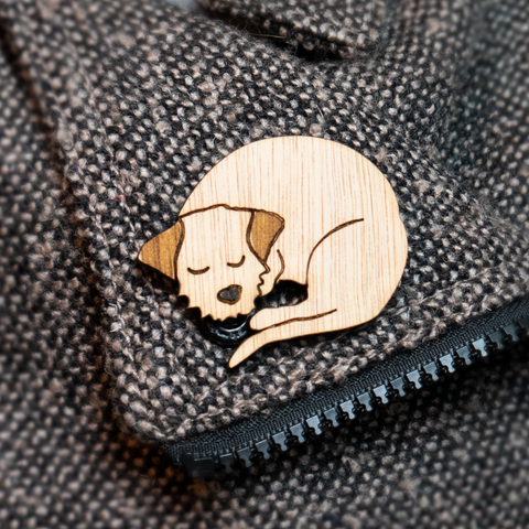 Border Terrier Mini Croissant Brooch - 3 to choose from