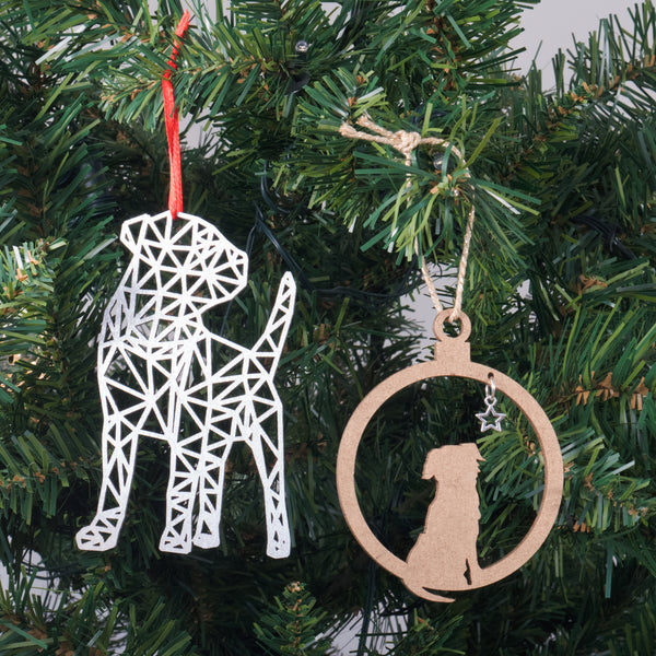 Bark the Herald Angels Sing - Border Terrier Christmas decoration