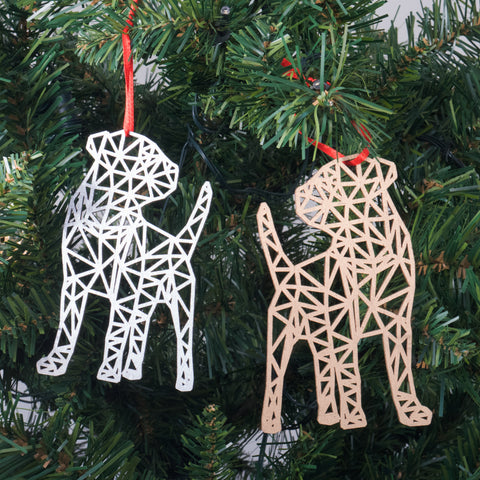 Bark the Herald Angels Sing - Border Terrier Christmas decoration