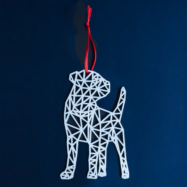 Bark the Herald Angels Sing - Border Terrier Christmas decoration