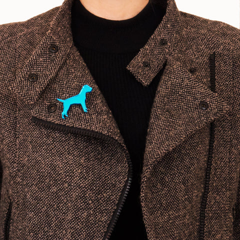 Blues Rok Border Terrier Brooch - Classic